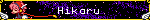 blinkie: a sprite of Hikaru from Angelic Layer with text: Hikaru